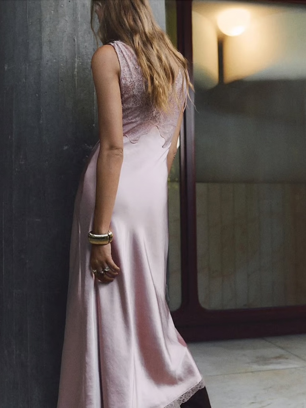 MANGO SATIN CAMISOLE DRESS - Picture 2 of 8